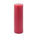 Zest Candle Zest Candle CPZ-114-24 2 x 6 in. Red Pillar Candle -24pcs-Case - Bulk CPZ-114_24